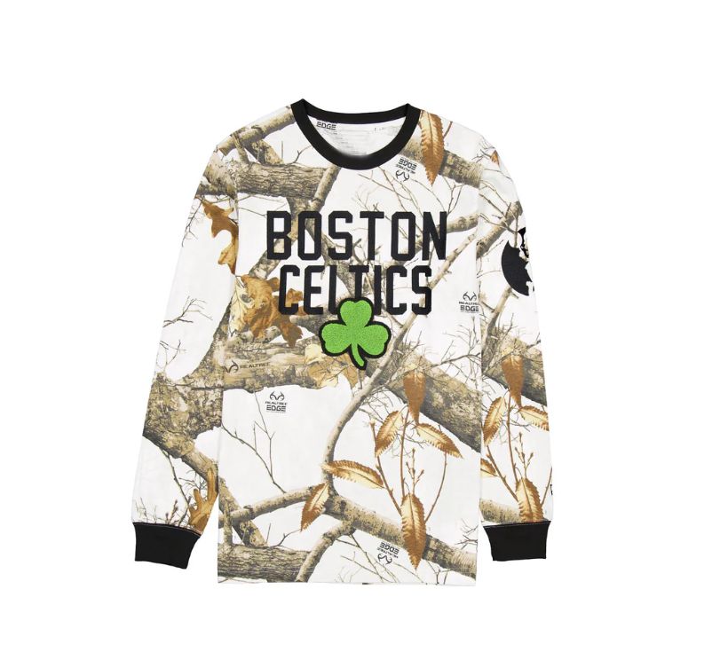 Men 2025 NBA Boston Celtics long sleeve T shirts style 1